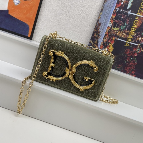 Cheap Dolce &amp; Gabbana D&amp;G AAA Quality Messenger Bags For Women #1240753 Replica Wholesale [$150.00 USD] [ITEM#1240753] on Replica Dolce &amp; Gabbana D&amp;G AAA Quality Messenger Bags