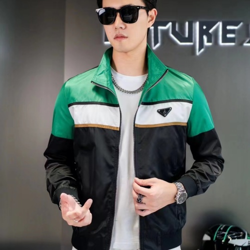 Cheap Prada Jackets Long Sleeved For Men #1240758 Replica Wholesale [$60.00 USD] [ITEM#1240758] on Replica Prada Jackets