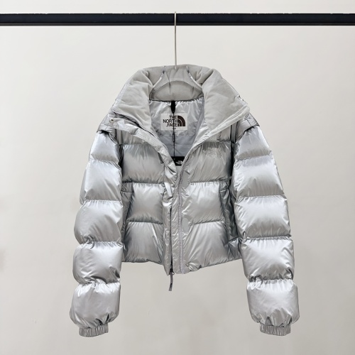 Cheap The North Face Down Feather Coat Long Sleeved For Women #1240804 Replica Wholesale [$155.00 USD] [ITEM#1240804] on Replica The North Face Down Feather Coat