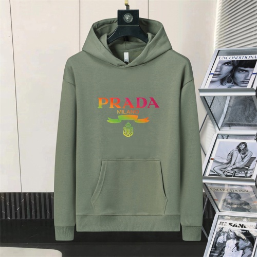 Cheap Prada Hoodies Long Sleeved For Men #1240898 Replica Wholesale [$52.00 USD] [ITEM#1240898] on Replica Prada Hoodies