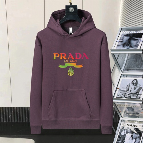 Cheap Prada Hoodies Long Sleeved For Men #1240899 Replica Wholesale [$52.00 USD] [ITEM#1240899] on Replica Prada Hoodies