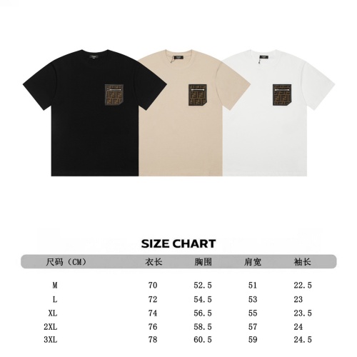 Cheap Fendi T-Shirts Short Sleeved For Men #1240914 Replica Wholesale [$38.00 USD] [ITEM#1240914] on Replica Fendi T-Shirts