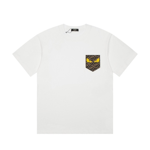 Cheap Fendi T-Shirts Short Sleeved For Men #1240918 Replica Wholesale [$38.00 USD] [ITEM#1240918] on Replica Fendi T-Shirts