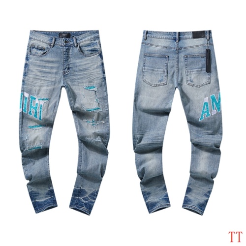 Cheap Amiri Jeans For Men #1240938 Replica Wholesale [$64.00 USD] [ITEM#1240938] on Replica Amiri Jeans