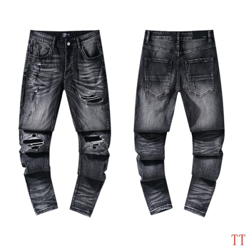 Cheap Amiri Jeans For Men #1240946 Replica Wholesale [$64.00 USD] [ITEM#1240946] on Replica Amiri Jeans