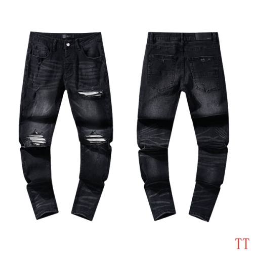 Cheap Amiri Jeans For Men #1240947 Replica Wholesale [$64.00 USD] [ITEM#1240947] on Replica Amiri Jeans