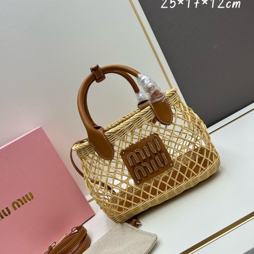 Cheap MIU MIU AAA Quality Handbags For Women #1241104 Replica Wholesale [$92.00 USD] [ITEM#1241104] on Replica MIU MIU AAA Quality Handbags