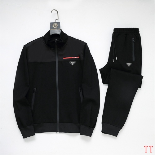 Cheap Prada Tracksuits Long Sleeved For Men #1241246 Replica Wholesale [$96.00 USD] [ITEM#1241246] on Replica Prada Tracksuits