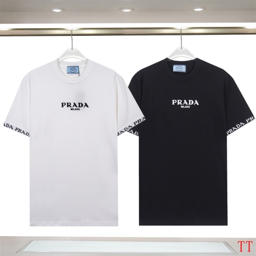 Cheap Prada T-Shirts Short Sleeved For Unisex #1241259 Replica Wholesale [$32.00 USD] [ITEM#1241259] on Replica Prada T-Shirts