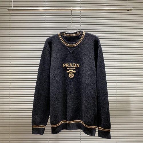 Cheap Prada Sweater Long Sleeved For Unisex #1241294 Replica Wholesale [$52.00 USD] [ITEM#1241294] on Replica Prada Sweater