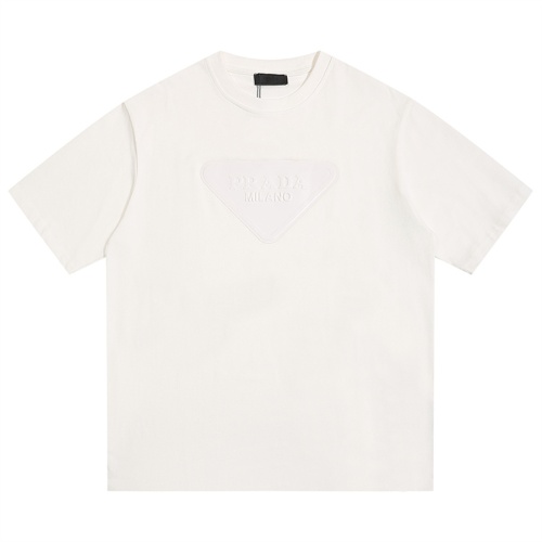 Cheap Prada T-Shirts Short Sleeved For Unisex #1241359 Replica Wholesale [$42.00 USD] [ITEM#1241359] on Replica Prada T-Shirts