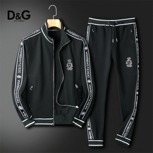 Cheap Dolce &amp; Gabbana D&amp;G Tracksuits Long Sleeved For Men #1241488 Replica Wholesale [$85.00 USD] [ITEM#1241488] on Replica Dolce &amp; Gabbana D&amp;G Tracksuits