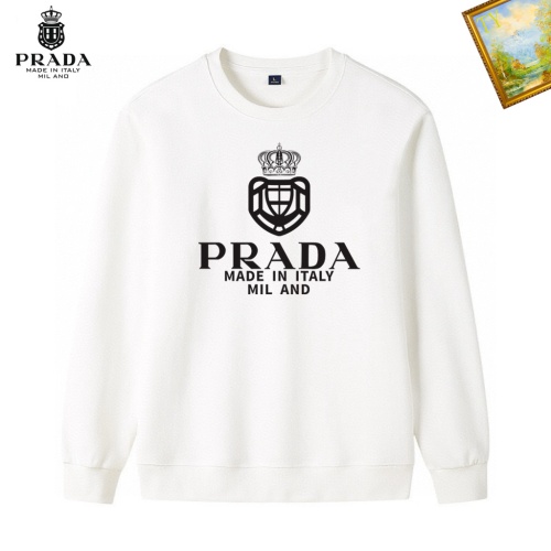 Cheap Prada Hoodies Long Sleeved For Men #1241544 Replica Wholesale [$40.00 USD] [ITEM#1241544] on Replica Prada Hoodies