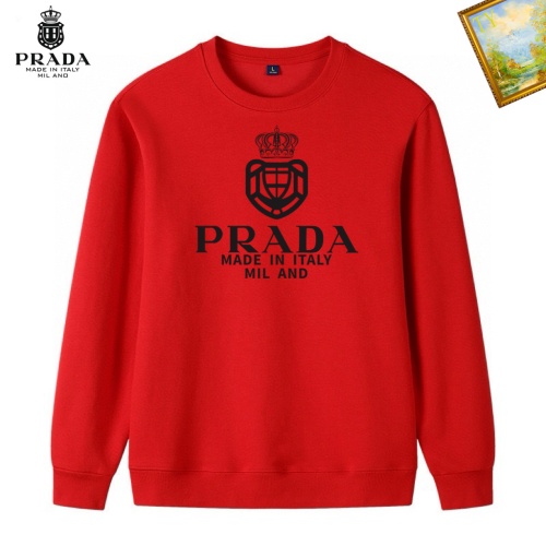 Cheap Prada Hoodies Long Sleeved For Men #1241547 Replica Wholesale [$40.00 USD] [ITEM#1241547] on Replica Prada Hoodies