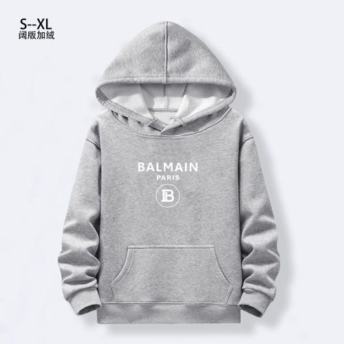 Cheap Balmain Hoodies Long Sleeved For Men #1241865 Replica Wholesale [$40.00 USD] [ITEM#1241865] on Replica Balmain Hoodies