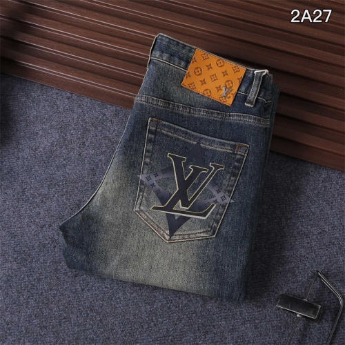 Cheap Louis Vuitton LV Jeans For Men #1241883 Replica Wholesale [$45.00 USD] [ITEM#1241883] on Replica Louis Vuitton LV Jeans