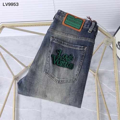 Cheap Louis Vuitton LV Jeans For Men #1241888 Replica Wholesale [$45.00 USD] [ITEM#1241888] on Replica Louis Vuitton LV Jeans