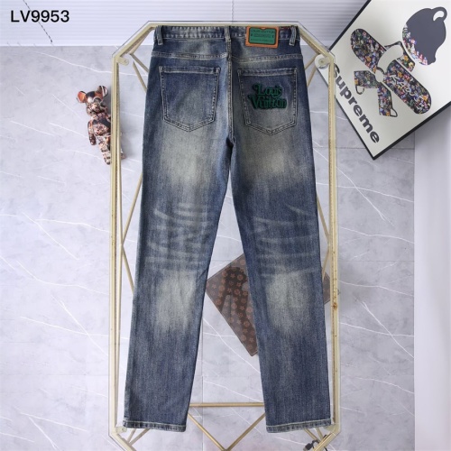 Cheap Louis Vuitton LV Jeans For Men #1241888 Replica Wholesale [$45.00 USD] [ITEM#1241888] on Replica Louis Vuitton LV Jeans