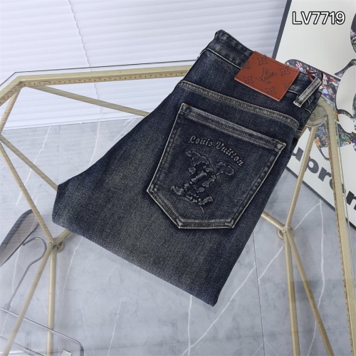 Cheap Louis Vuitton LV Jeans For Men #1241889 Replica Wholesale [$45.00 USD] [ITEM#1241889] on Replica Louis Vuitton LV Jeans