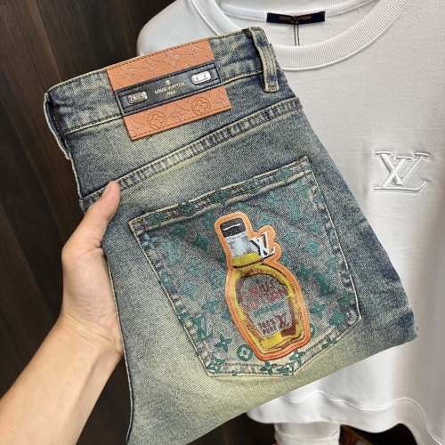 Cheap Louis Vuitton LV Jeans For Men #1242059 Replica Wholesale [$72.00 USD] [ITEM#1242059] on Replica Louis Vuitton LV Jeans