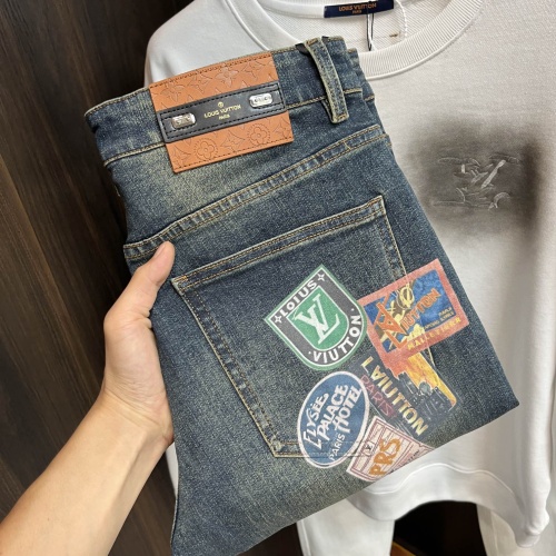 Cheap Louis Vuitton LV Jeans For Men #1242060 Replica Wholesale [$72.00 USD] [ITEM#1242060] on Replica Louis Vuitton LV Jeans