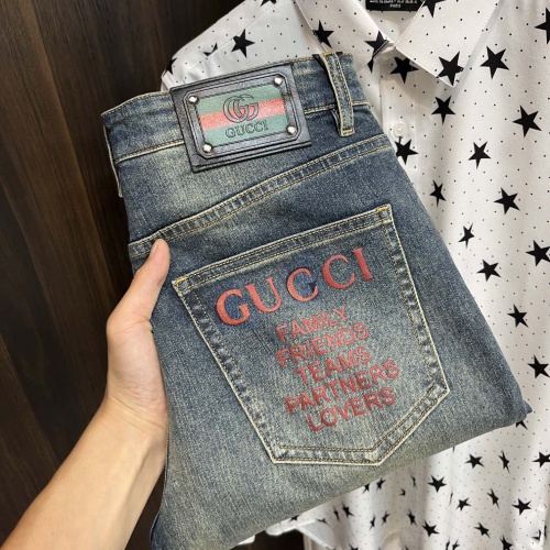 Cheap Gucci Jeans For Men #1242063 Replica Wholesale [$72.00 USD] [ITEM#1242063] on Replica Gucci Jeans