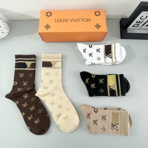 Cheap Louis Vuitton LV Socks #1242159 Replica Wholesale [$29.00 USD] [ITEM#1242159] on Replica Louis Vuitton LV Socks