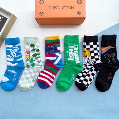 Cheap Louis Vuitton LV Socks #1242167 Replica Wholesale [$34.00 USD] [ITEM#1242167] on Replica Louis Vuitton LV Socks