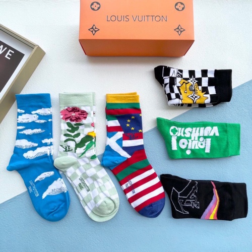 Cheap Louis Vuitton LV Socks #1242167 Replica Wholesale [$34.00 USD] [ITEM#1242167] on Replica Louis Vuitton LV Socks