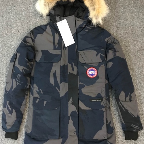 Cheap Canada Goose Down Feather Coat Long Sleeved For Women #1242252 Replica Wholesale [$195.00 USD] [ITEM#1242252] on Replica Canada Goose Down Feather Coat