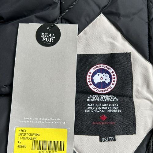 Cheap Canada Goose Down Feather Coat Long Sleeved For Women #1242253 Replica Wholesale [$195.00 USD] [ITEM#1242253] on Replica Canada Goose Down Feather Coat