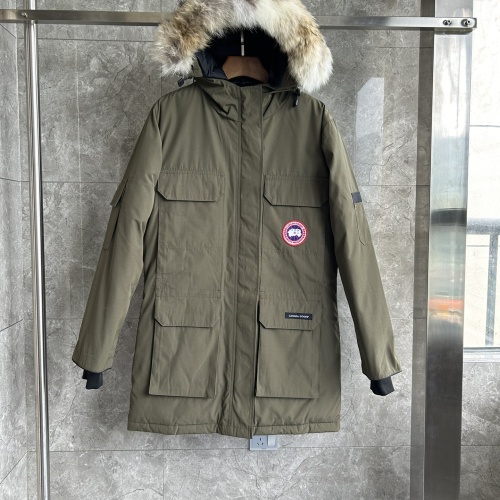 Cheap Canada Goose Down Feather Coat Long Sleeved For Women #1242256 Replica Wholesale [$195.00 USD] [ITEM#1242256] on Replica Canada Goose Down Feather Coat