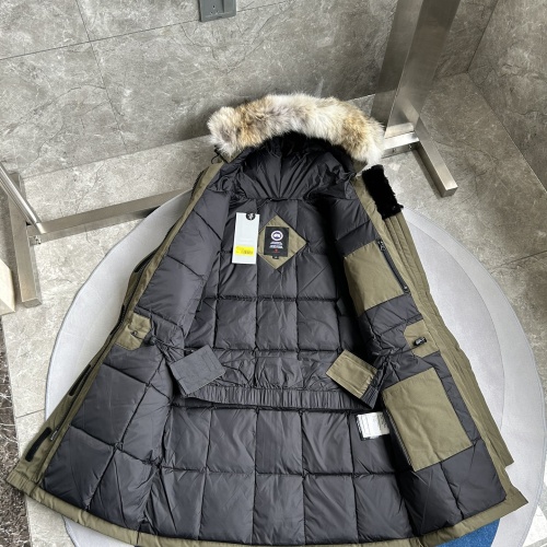 Cheap Canada Goose Down Feather Coat Long Sleeved For Women #1242256 Replica Wholesale [$195.00 USD] [ITEM#1242256] on Replica Canada Goose Down Feather Coat