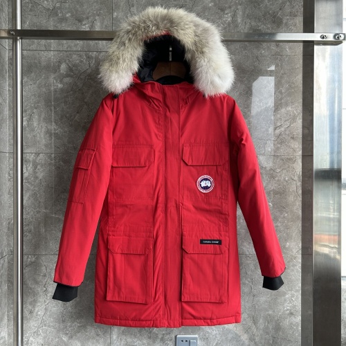 Cheap Canada Goose Down Feather Coat Long Sleeved For Women #1242262 Replica Wholesale [$195.00 USD] [ITEM#1242262] on Replica Canada Goose Down Feather Coat