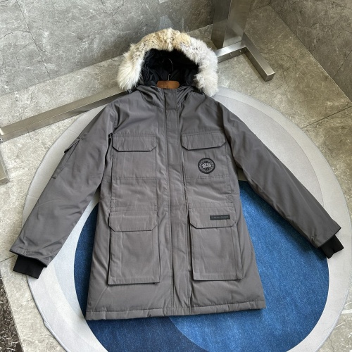 Cheap Canada Goose Down Feather Coat Long Sleeved For Women #1242264 Replica Wholesale [$195.00 USD] [ITEM#1242264] on Replica Canada Goose Down Feather Coat