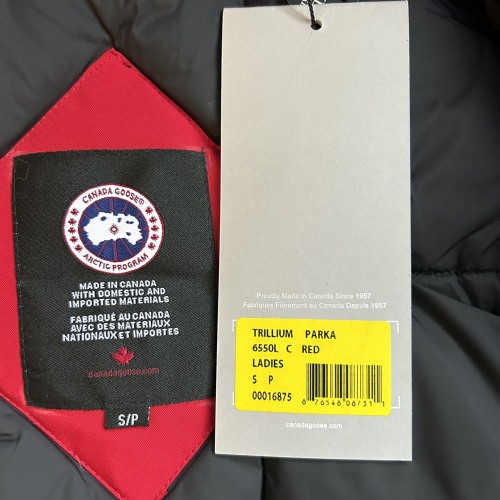 Cheap Canada Goose Down Feather Coat Long Sleeved For Women #1242274 Replica Wholesale [$212.00 USD] [ITEM#1242274] on Replica Canada Goose Down Feather Coat