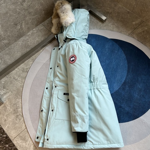 Cheap Canada Goose Down Feather Coat Long Sleeved For Women #1242278 Replica Wholesale [$212.00 USD] [ITEM#1242278] on Replica Canada Goose Down Feather Coat