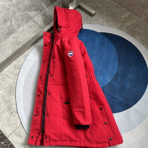 Cheap Canada Goose Down Feather Coat Long Sleeved For Women #1242284 Replica Wholesale [$205.00 USD] [ITEM#1242284] on Replica Canada Goose Down Feather Coat