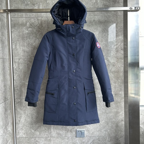 Cheap Canada Goose Down Feather Coat Long Sleeved For Women #1242288 Replica Wholesale [$205.00 USD] [ITEM#1242288] on Replica Canada Goose Down Feather Coat