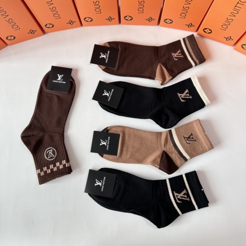 Cheap Louis Vuitton LV Socks #1242414 Replica Wholesale [$27.00 USD] [ITEM#1242414] on Replica Louis Vuitton LV Socks