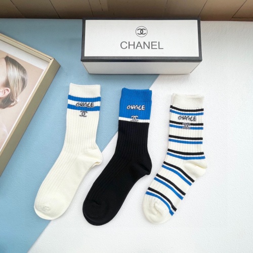 Cheap Chanel Socks #1242421 Replica Wholesale [$32.00 USD] [ITEM#1242421] on Replica Chanel Socks