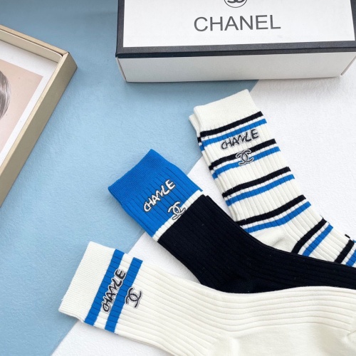 Cheap Chanel Socks #1242421 Replica Wholesale [$32.00 USD] [ITEM#1242421] on Replica Chanel Socks