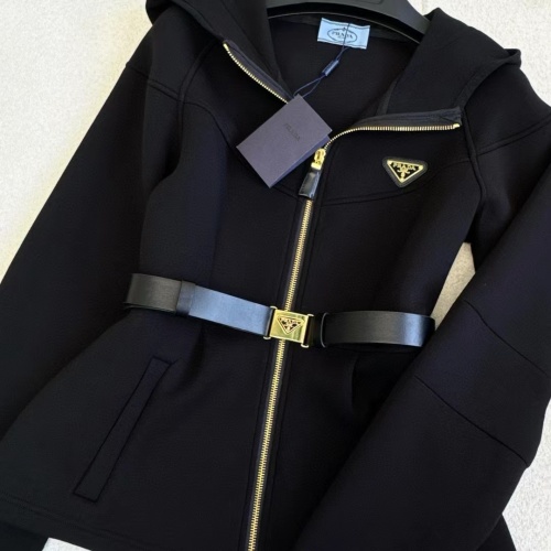 Cheap Prada Jackets Long Sleeved For Women #1242584 Replica Wholesale [$105.00 USD] [ITEM#1242584] on Replica Prada Jackets