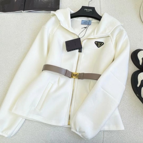 Cheap Prada Jackets Long Sleeved For Women #1242585 Replica Wholesale [$105.00 USD] [ITEM#1242585] on Replica Prada Jackets