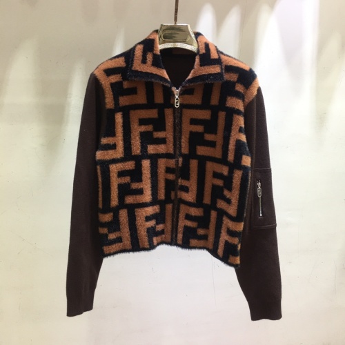 Cheap Fendi Jackets Long Sleeved For Women #1242597 Replica Wholesale [$118.00 USD] [ITEM#1242597] on Replica Fendi Jackets