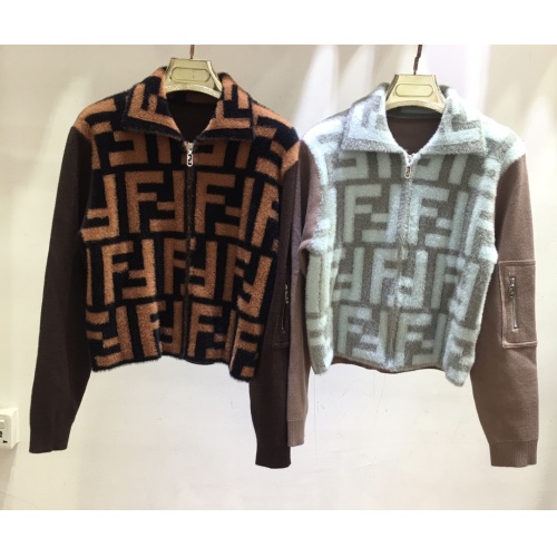 Cheap Fendi Jackets Long Sleeved For Women #1242597 Replica Wholesale [$118.00 USD] [ITEM#1242597] on Replica Fendi Jackets