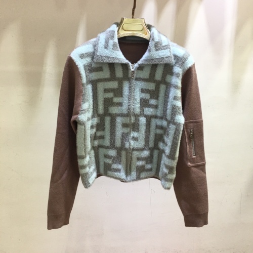 Cheap Fendi Jackets Long Sleeved For Women #1242598 Replica Wholesale [$118.00 USD] [ITEM#1242598] on Replica Fendi Jackets