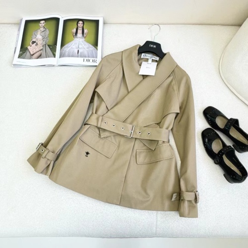 Cheap Christian Dior Coat Long Sleeved For Women #1242606 Replica Wholesale [$105.00 USD] [ITEM#1242606] on Replica Christian Dior Coat