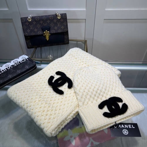 Cheap Chanel Caps #1242633 Replica Wholesale [$48.00 USD] [ITEM#1242633] on Replica Chanel Hat and Scarf and Glove Set