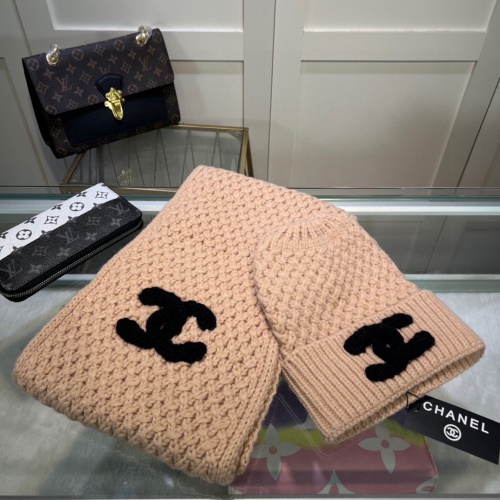 Cheap Chanel Caps #1242635 Replica Wholesale [$48.00 USD] [ITEM#1242635] on Replica Chanel Hat and Scarf and Glove Set